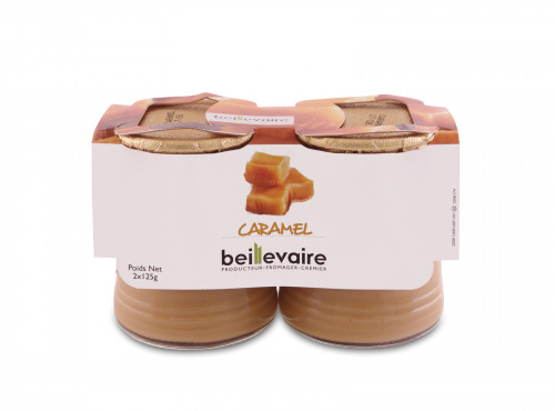 BEILLEVAIRE - Crèmes desserts x2 - Caramel