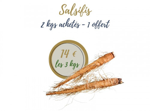 La Ferme d'Arnaud - Promotion Salsifis • 2kg achetés, 1kg offert