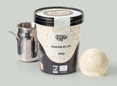 Mademoiselle Fayel - Crème Glacée Douceur de lait - 100% Bio x4