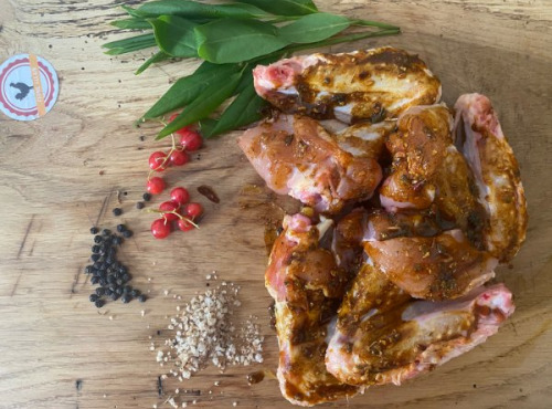 Ferme ALLAIN - Ailes de poulets x 4 marinées façon poulet royal