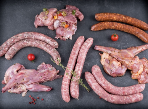 Les Viandes du Forez - Colis Barbecue de viande de Lapin 3kg
