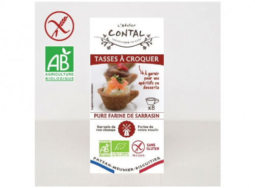 L'Atelier Contal - Paysan Meunier Biscuitier - Tasses à Croquer Sarrasin x8
