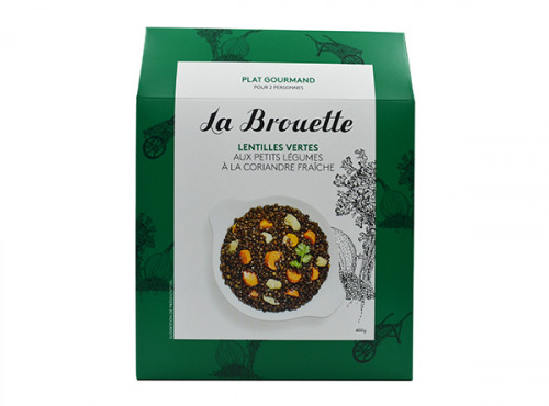 La Brouette - Pour 2 Pers. - Lentilles Vertes Aux Petits Légumes À La Coriande Fraîche