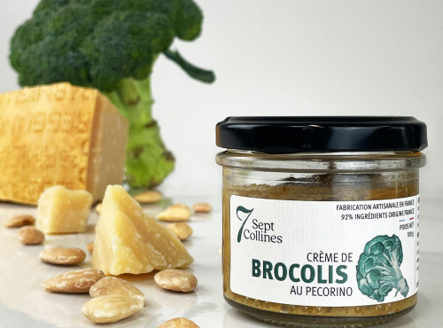 Sept Collines - Tartinable apéritif - Crème de Brocolis au Pécorino 100g