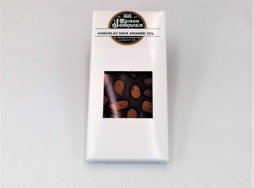 Maison Jonquier - Chocolat Noir aux Amandes – 62% de Cacao – 100g