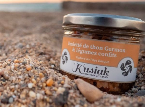 Kusiak - Emietté de thon germon et légumes confits - 100g