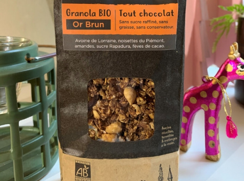 Ferme des Jardins - Granola Bio Or Brun :  Chocolat, Noisette Du Piemontet Amandes