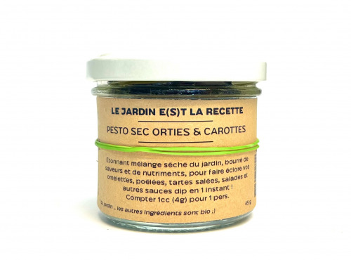 LE JARDIN E(S)T LA RECETTE - Pesto sec Orties & Carottes