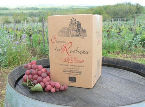Bib fontaine de vin rouge AOC Castillon-Côtes de Bordeaux - 5L