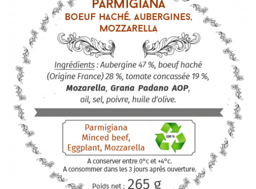 Les Bocaux du Bistrot - Parmigiana – Bœuf haché, aubergine, mozzarella
