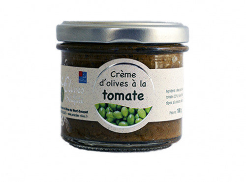 Les amandes et olives du Mont Bouquet - Creme d'olives à la tomate 100g