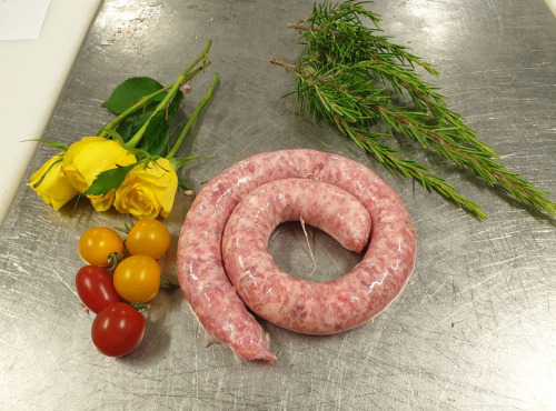 La Ferme du Montet - [SURGELE] BARBECUE - GRILLADE - Saucisse de TOULOUSE - Nature - 500g -Porc Noir Gascon