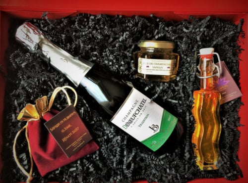Le safran - l'or rouge des Ardennes - Coffret cadeau Champagne Et Safran