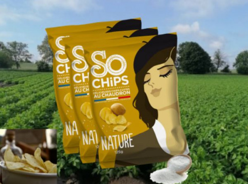 SO CHiPS - Chips Nature Label Qualité Artisan • !! Pack évènement 80x125g !!