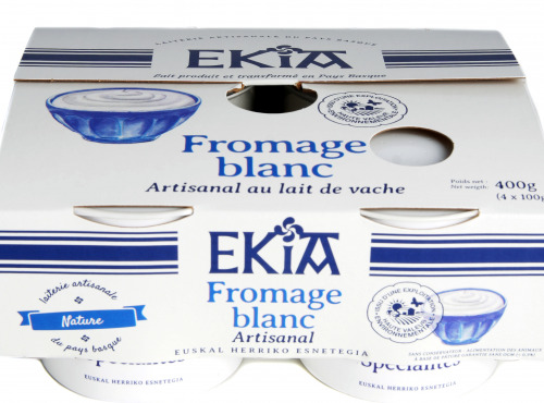 Bastidarra - Ekia - Fromage Blanc Nature 4*100 Gr