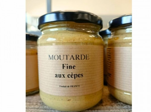 Piments et Moutardes du Périgord - Moutarde fine artisanale aux cèpes 200g