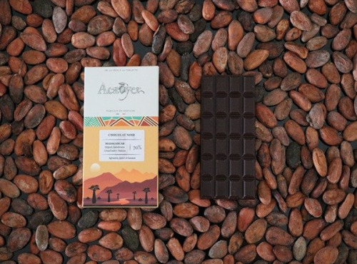 Acaoyer - Mini Tablette de chocolat Noir 70%- Madagascar - Mateza