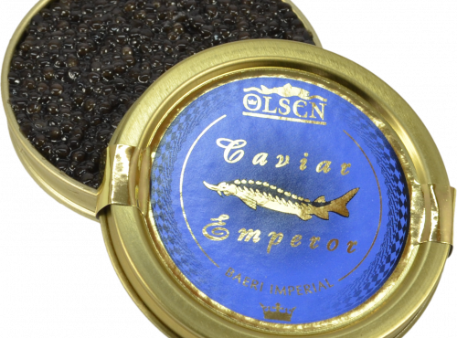 Olsen - Caviar Baeri Imperial 500g Origine Madagascar  France Acipenser Barii (esturgeon de Sibérie)