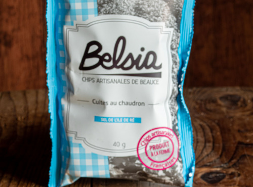 Chips BELSIA - Chips Artisanales au Sel de l’île de Ré - 40g x30