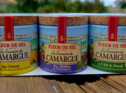 Camargue Coquillages - Fleur de Sel de Camargue aux aromates - Coffret découverte