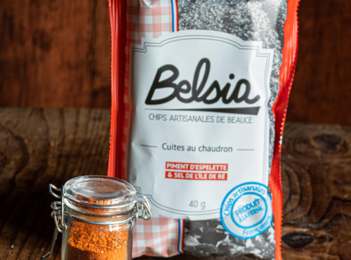 Chips BELSIA - Chips Artisanales au Piment d'Espelette AOP - 40g x30