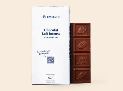 Omie - DESTOCKAGE - Chocolat au lait intense 42% - 100 g