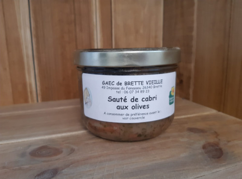 Gaec de Brette Vieille - Sauté de cabri aux olives - 350g