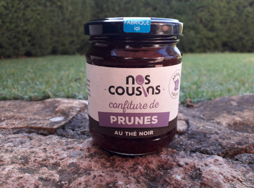 Nos cousins Conserverie - Confiture De Prune Au Thé Noir 240g
