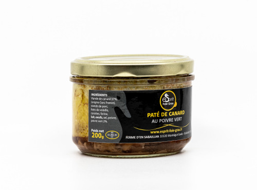 Esprit Foie Gras - Pâté De Canard Au Poivre Vert - 200 g