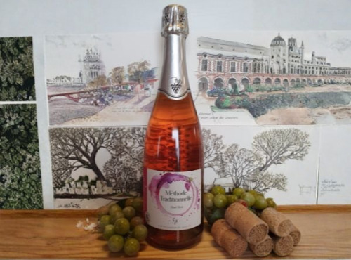 Cave Creuzet - Les Caves aux Caux - Méthode traditionnelle Rosé - Brut - Lot de 6