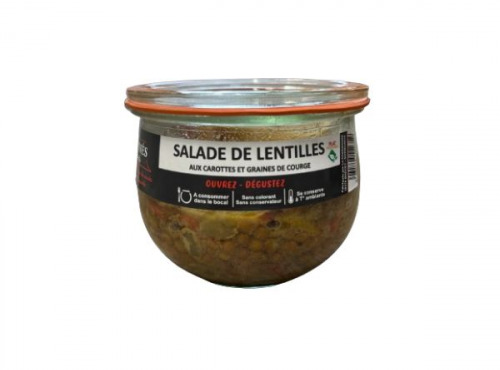 La Chaiseronne - SALADE DE LENTILLES AUX CAROTTES ET GRAINES DE COURGE
