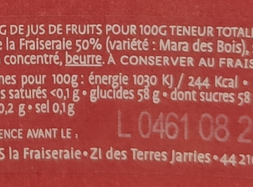 La Fraiseraie - Gelée Fraise Mara Des Bois 45g