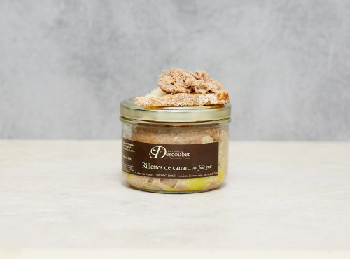 La ferme Descoubet - Rillettes de Canard au Foie Gras 200g