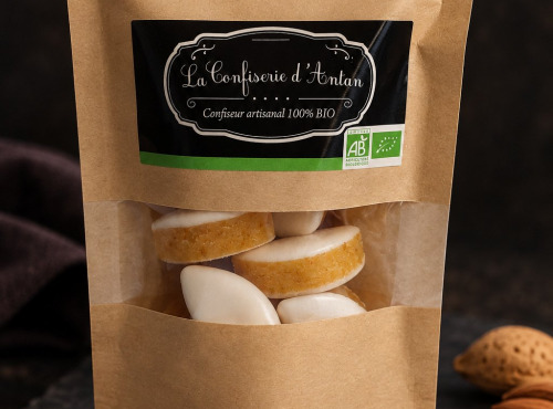 La confiserie d’antan 100% bio - Mini calissons doypack traditionnel BIO - 100 gr