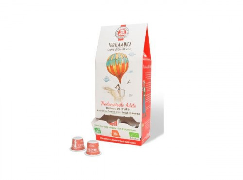 TERRAMOKA - Café ADELE x60 capsules Home Compost type Nespresso