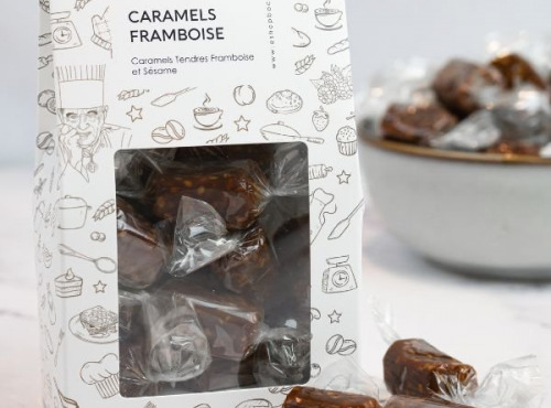 Les Produits Paul Bocuse - Caramels Tendres Framboise Sésame 160g