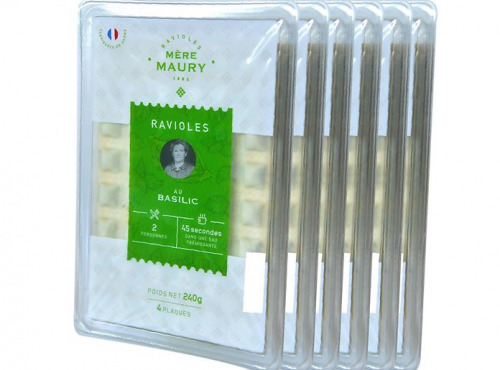 Ravioles Mère Maury - Ravioles au Basilic - 6 x 4 plaques