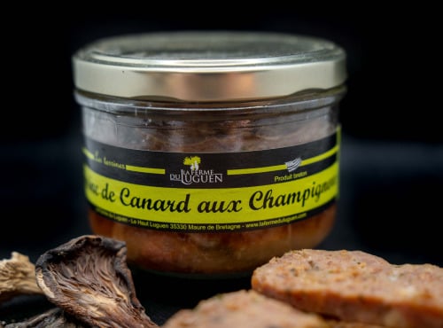 La Ferme du Luguen - Terrine de canard aux champignons 180g