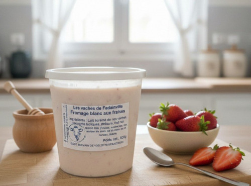 La Ferme Durbois - Fromage blanc à la fraise bio 500g
