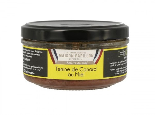 Maison PAPILLON - Artisan depuis 1955 - Terrine de Canard au Miel 130g