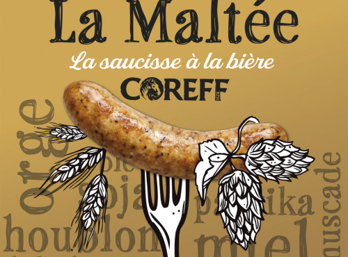 Le Lavandier Charcutier Pontivy - Saucisse La Maltée à la bière x4