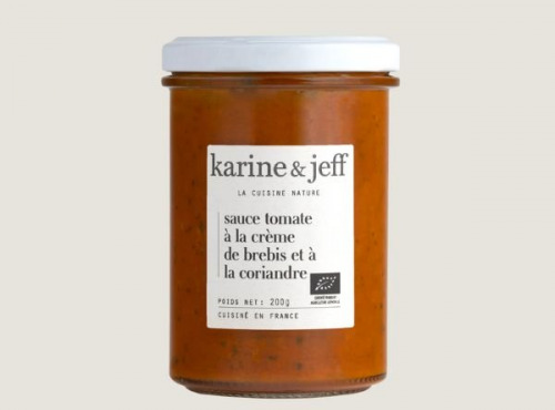 Karine & Jeff - Sauce tomate à la crème de brebis et à la coriandre 200g