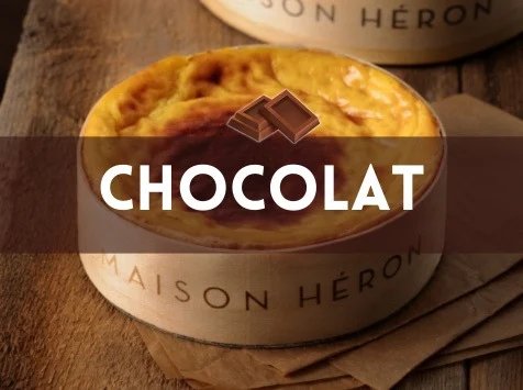 Maison Héron père et filles - Lot de 5 FLAN PARFUMÉ CHOCOLAT 10/12 PERS