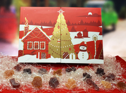 Les Perles Rouges - [Précommande] Livre Calendrier de l'Avent Chicatines (pâtes de fruits) Les perles rouges