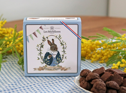 Les Mirliflores - Coffret de Pâques : Assortiment de biscuits au chocolat