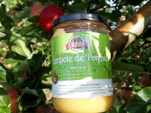 Le Châtaignier - Compote de pomme - Pot 500g