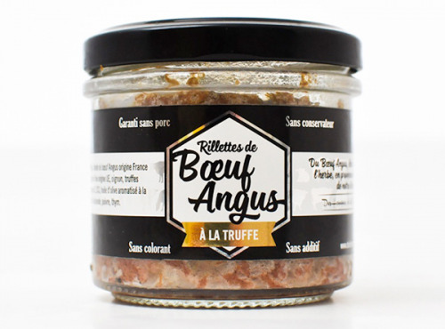 Maison Lascours - Rillettes de bœuf Angus à la truffe - 90gr