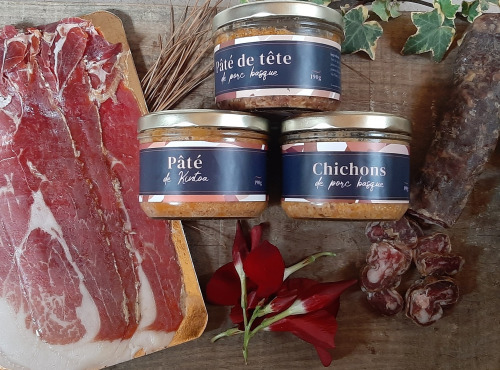 Ferme Arrokain - Coffret Apéro Charcuterie de Porc Kintoa