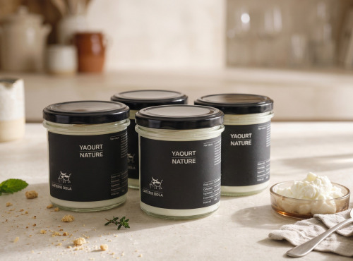 Ferme Romé - Lot de 4 Yaourts Nature 1,2kg