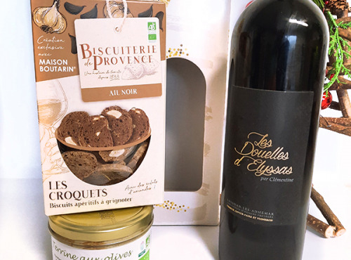 Maison Boutarin - Coffret apéritif ail noir & vin rouge